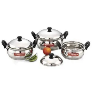 Ultima IB Stainless Steel 6Pcs Cook 'n' Serve Pot