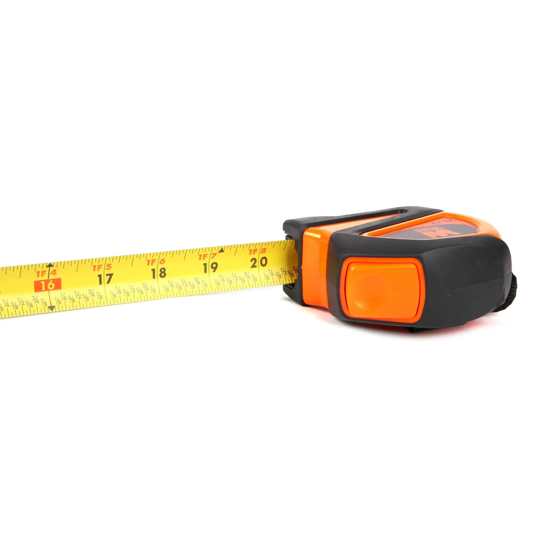 WEN ME425T 25-Foot Measuring Tape with Automatic Brake and Dual-Release Triggers