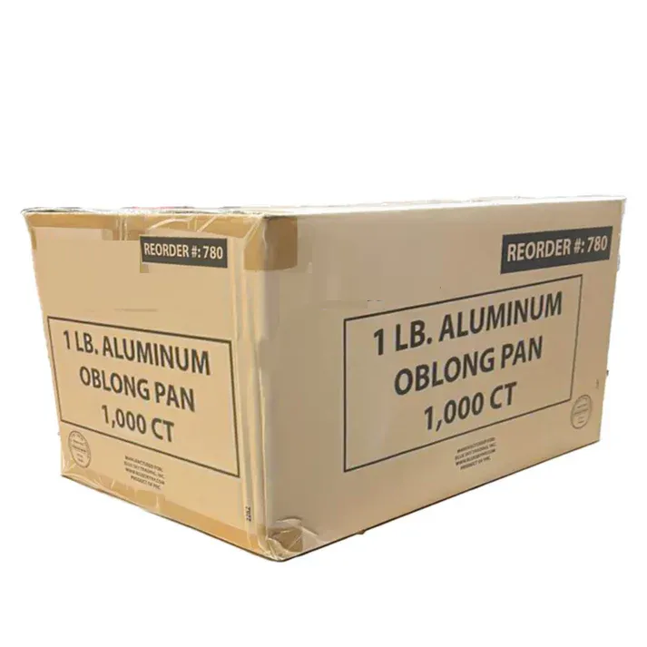 *WHOLESALE* Disposable Aluminum 1Lb Oblong Pan 5.5" x 4" | 1000 ct/case