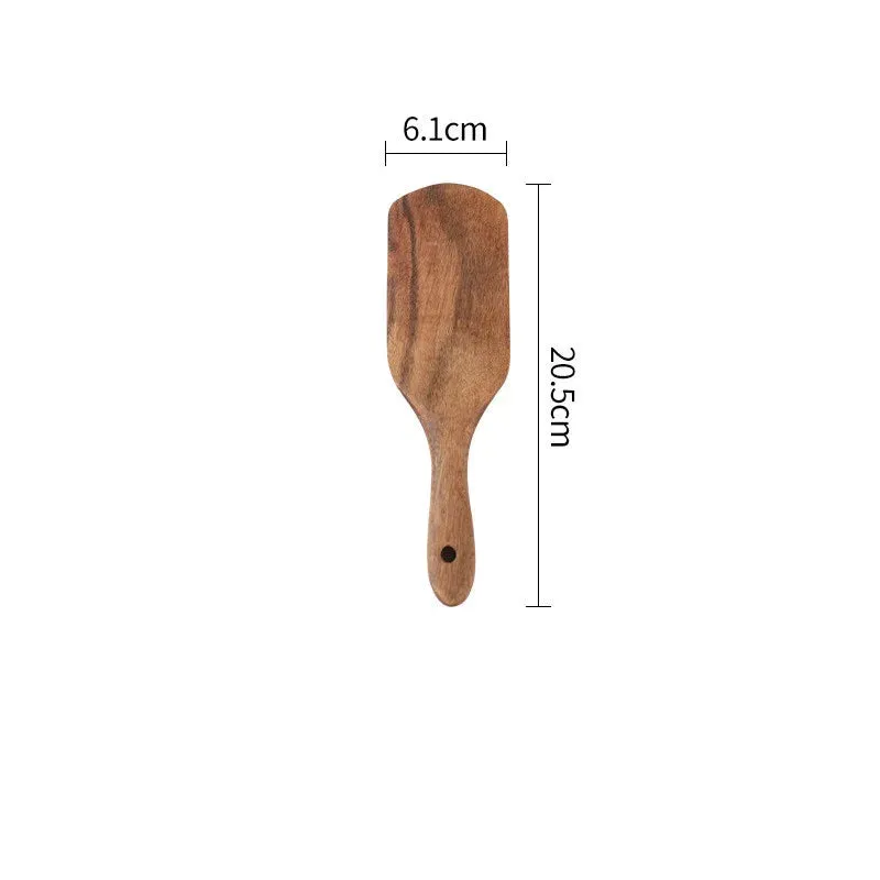 Wooden Long Handle Spatula