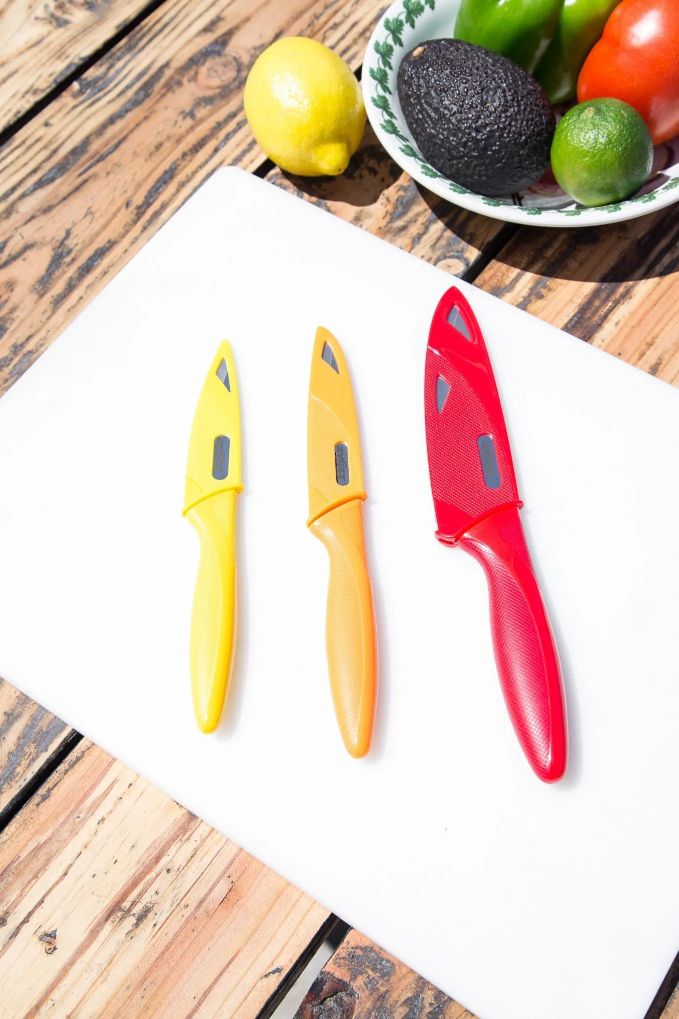 Zyliss 3 Piece Paring Knife Set with Sheath Covers